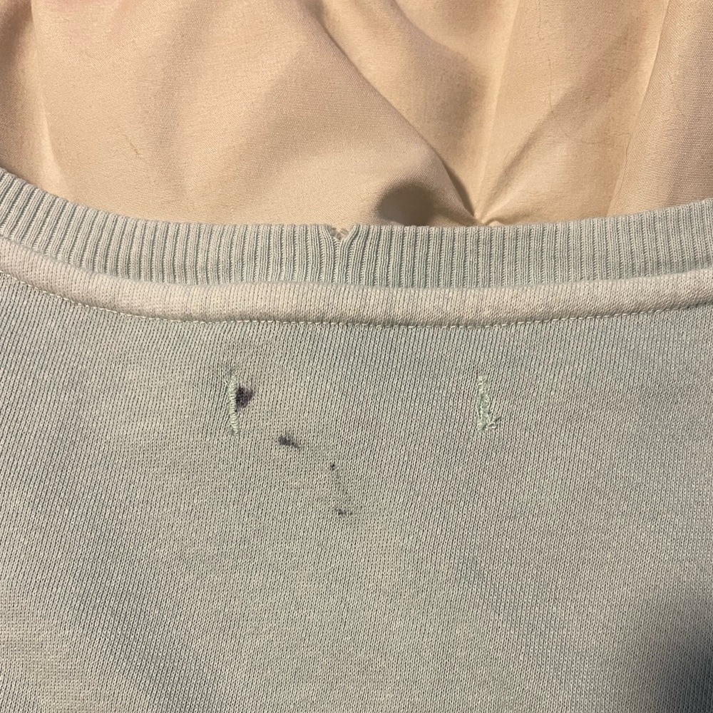 Free People Light Blue Oversized Sweatshirt - Picture 6 of 11